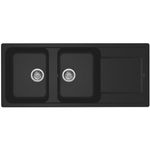 Lavello 2 vasche nero