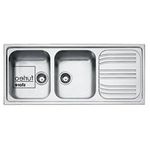 Lavello Franke 2 vasche e gocciolatoio inox