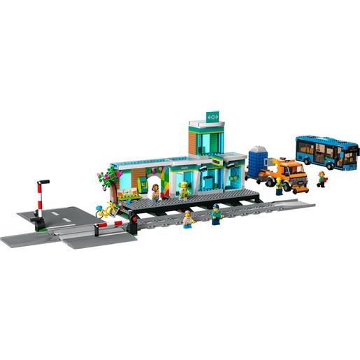 Lego 60198 city treno merci, giocattolo telecomandato per bambini e bambine  di