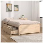 Letto singolo con cassetti