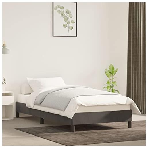 Letto Singolo Con Contenitore IKAYAA 90x200 - Sollevamento Idraulico | Bianco In Similpelle | Rete A Doghe Inclusa - Foto 7