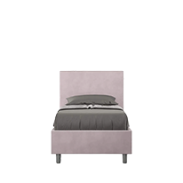 Letto Singolo SOFIX 160x80 In Pino Massello | Con Cassettone E Doghe | Incluso Materasso In Spugna! Grigio - 4