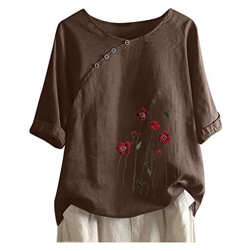 Video su Qual è Magliette estive a maniche corte per donna, t-shirt girocollo, moda casual, basic tee