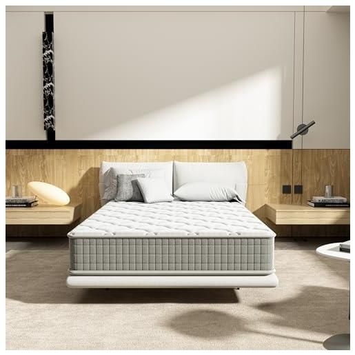 Sleephome Materasso Memory 16 cm | Piazza e Mezza 120x190 Vaniglia | 100% Made in Italy