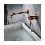 Miscelatore lavabo a muro