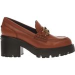 Mocassini donna color cuoio
