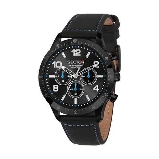 Orologio Uomo Sector 450 Cronografo In Acciaio Con PVD Oro, Quadrante Blu, R3273776001
