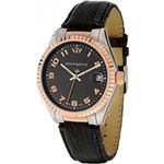 Orologio nero e oro