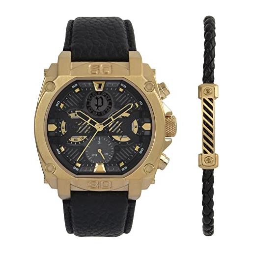 Police Orologio Uomo PL15530CRS-SET3 – Cassa Rotonda In Acciaio 46 Mm – Vetro Minerale E Bracciale INOX