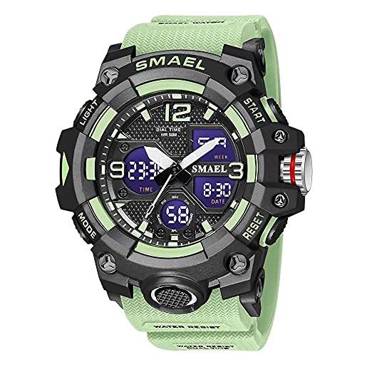 Smael 8072 Orologio Uomo Tattico Orologio Militare Uomo Tattico