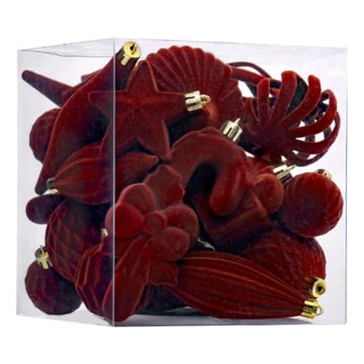 Set 12 Palline di Natale in Vetro 3 cm – Mix Lucido e Opaco | Decorazioni Natalizie Eleganti
