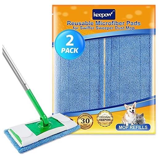 4 Cuscinetti Ricambio Per Mocio Swiffer Wet Jet – Panni Lavabili In Microfibra – Riutilizzabili Per Pavimenti - 5
