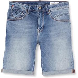 RED BRIDGE Pantaloncini Jeans Uomo - Denim Corto Elasticizzato Con Tasche - Look Usato Cargo - Per Lavoro E Tempo Libero