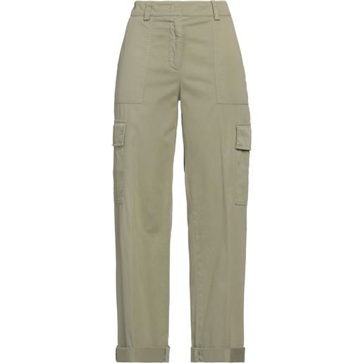 Pantaloni Cargo Donna Vita Alta Con Tasche - Leggeri Da Trekking E Casual - Nero, Taglia S