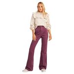 Pantaloni velluto blu donna