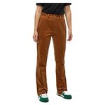 Pantaloni velluto marroni donna