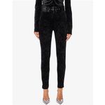 Pantaloni velluto nero donna