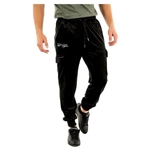 Pantaloni velluto nero uomo