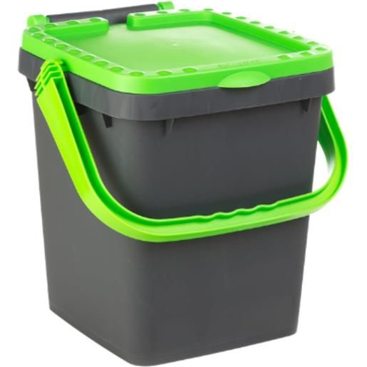 eacommerce Pattumiera Bidone Secchio Contenitore per Raccolta Differenziata in Plastica Componibile (Antracite, 15 Litri