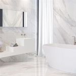 Piastrelle bagno bianche lucide