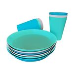 Piatti e bicchieri di plastica