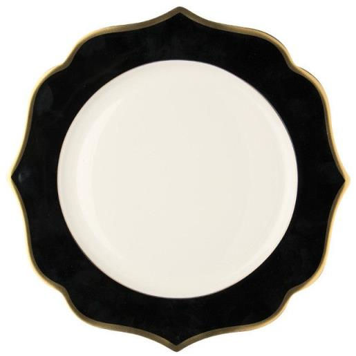 ZVK – 24 Piatti Di Carta Per Feste 18 Cm | Rosa Con Lamina D'Oro | Usa E Getta | Per Matrimoni, Compleanni, Lauree, Natale