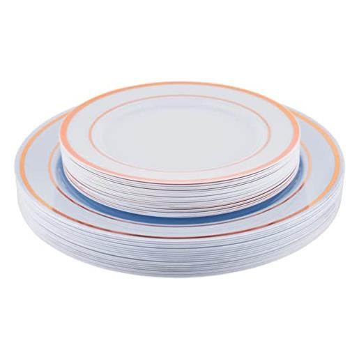 Set 10 Piatti In Plastica Infrangibili - 14,5 Cm, Colorati, Per Picnic E Bambini