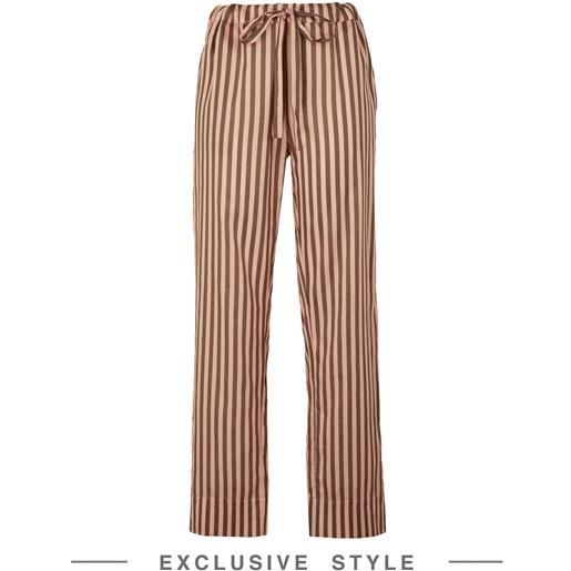 Vlazom Pigiama Donna In Cotone Maniche Lunghe – 2 Pezzi Con Tasca, Girocollo A Righe, Invernale