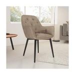 Poltrona velluto beige