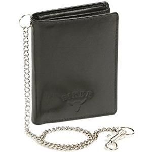 Catena Portafoglio Uomo In Metallo Nero – Stile Biker Rocker Punk, Extra Lunga 33 Cm