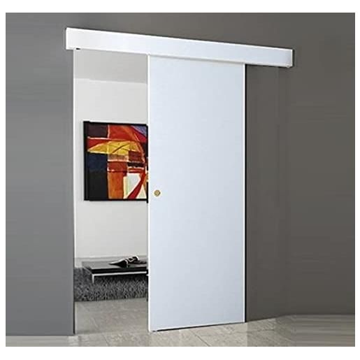 Binario Porta Scorrevole Doppia 214cm - Kit Per 2 Porte, Nero, Capacità 150kg - Foto 5