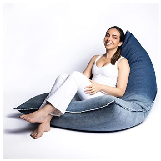 Pouf Sacco Mateju Triangolare Etnico 3D: Morbido Letto Singolo Senza Riempimento Per Adulti E Bambini, Interno/Esterno - 3
