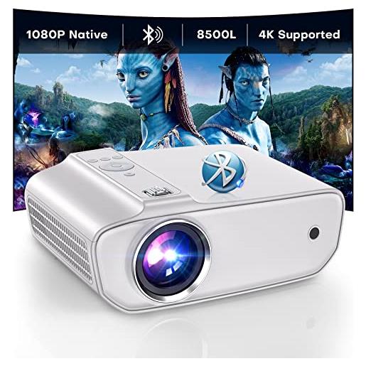 Mini Proiettore WiFi Bluetooth Full HD 1080P – Messa A Fuoco Elettrica E Correzione Automatica, 200