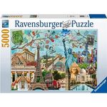 Puzzle Ravensburger Puzzle Disney Topolino l'artista (5000 pezzi)