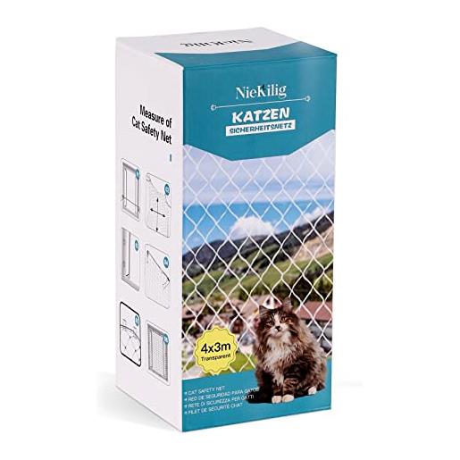Rete Per Gatti Nobleza 8x3 M | Trasparente E Resistente | Per Balconi, Finestre E Terrazzi | Kit Installazione Incluso - Foto 4