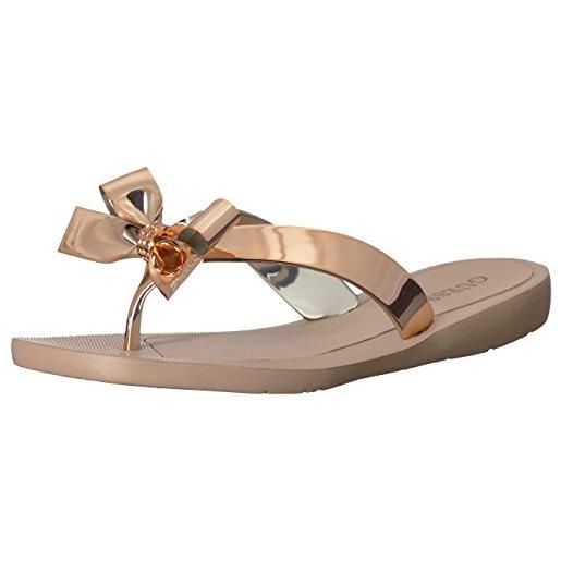 Sandali GUESS Dawsin Donna – Con Plateau, Nero, Taglia 39.5 EU, Punta Quadrata, Altezza 7,5 Cm