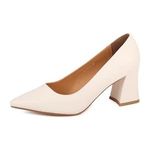 Scarpe beige donna Tacco basso