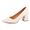 Scarpe beige donna Tacco basso