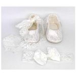 Scarpe bimba cerimonia bianche