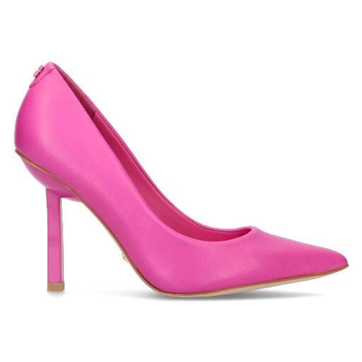 Guess Jesson Décolleté Sling Back In Pelle Taupe - Acquista A Prezzi