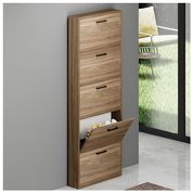 Scarpiera in legno con ripiani