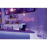 Scritte neon vintage da interno