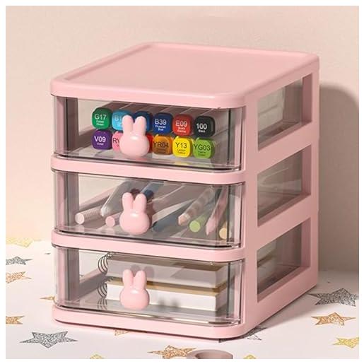 Grande scrivania per computer da gioco con cassetti per due persone, in legno grigio, tavolo da