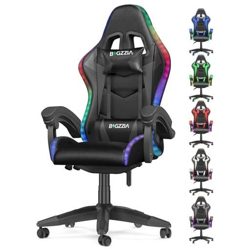 Coprisedia Da Gaming E Ufficio Elasticizzato Nero - Rivestimento Ergonomico Con Cerniere E Cinghie - Adatto A Sedie Reclinabili