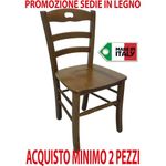Sedie in legno massello noce