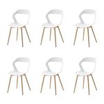 Sedie scandinave bianche
