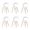 Sedie scandinave bianche