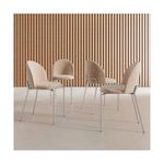 Sedie velluto beige