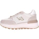 Sneakers donna beige oro