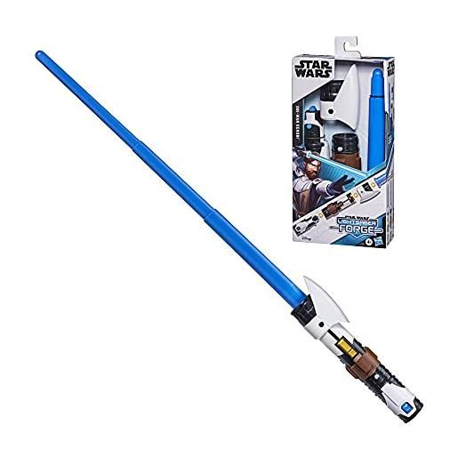 Hasbro Star Wars Lightsaber Forge, Spada Laser Giocattolo di Ahsoka Tano,  di Colore Bianco, allungabile, Giocattolo per Gioco di Ruolo